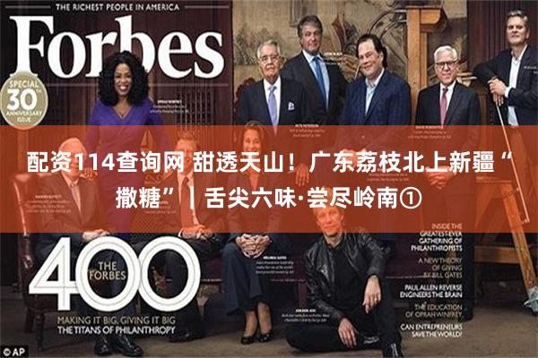 配资114查询网 甜透天山！广东荔枝北上新疆“撒糖”｜舌尖六味·尝尽岭南①