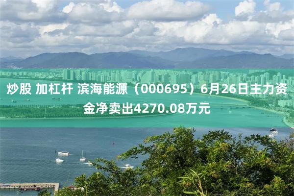 炒股 加杠杆 滨海能源（000695）6月26日主力资金净卖出4270.08万元
