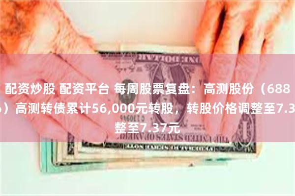 配资炒股 配资平台 每周股票复盘：高测股份（688556）高测转债累计56,000元转股，转股价格调整至7.37元
