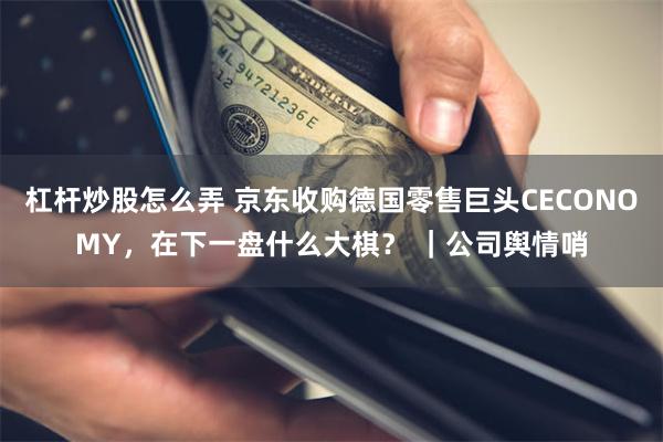 杠杆炒股怎么弄 京东收购德国零售巨头CECONOMY，在下一盘什么大棋？ ｜公司舆情哨