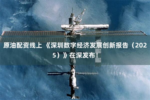 原油配资线上 《深圳数字经济发展创新报告（2025）》在深发布！