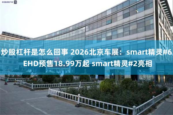 炒股杠杆是怎么回事 2026北京车展:smart精灵#6 EHD预售18.99万起 smart精灵#2亮相