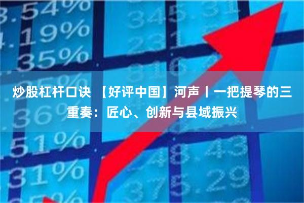 炒股杠杆口诀 【好评中国】河声丨一把提琴的三重奏：匠心、创新与县域振兴