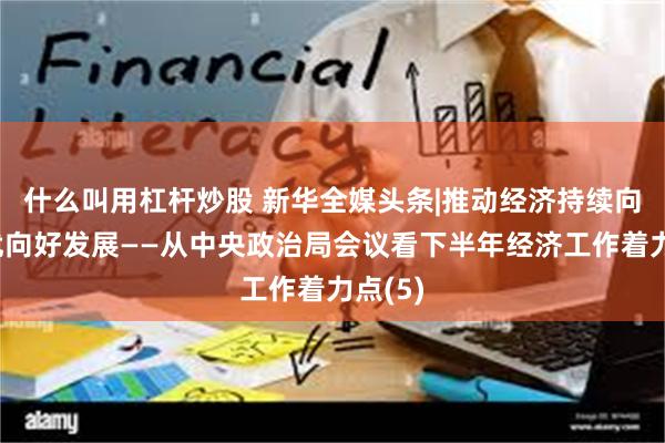 什么叫用杠杆炒股 新华全媒头条|推动经济持续向新向优向好发展——从中央政治局会议看下半年经济工作着力点(5)