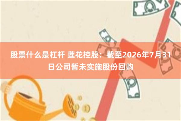 股票什么是杠杆 莲花控股：截至2026年7月31日公司暂未实施股份回购