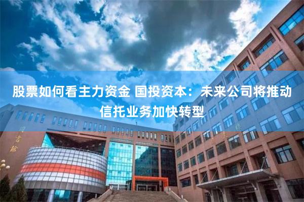 股票如何看主力资金 国投资本：未来公司将推动信托业务加快转型