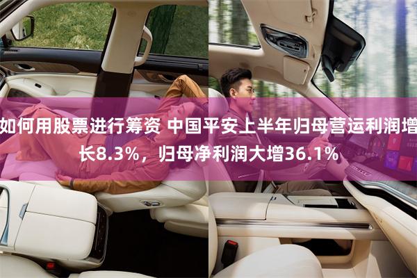 如何用股票进行筹资 中国平安上半年归母营运利润增长8.3%，归母净利润大增36.1%