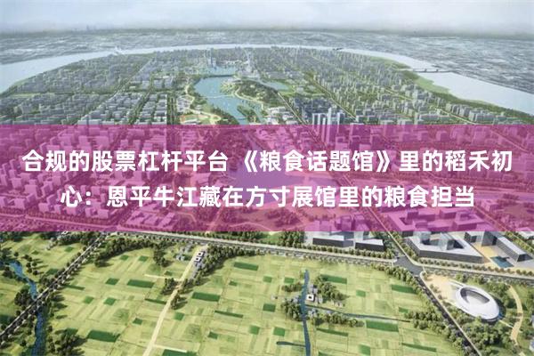 合规的股票杠杆平台 《粮食话题馆》里的稻禾初心：恩平牛江藏在方寸展馆里的粮食担当