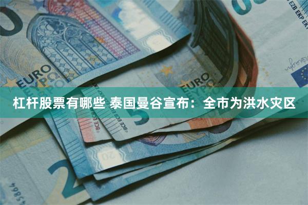 杠杆股票有哪些 泰国曼谷宣布：全市为洪水灾区