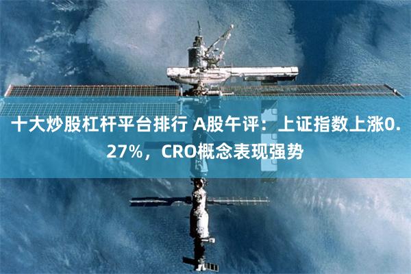 十大炒股杠杆平台排行 A股午评：上证指数上涨0.27%，CRO概念表现强势